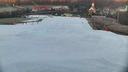 Horní část sjezdovky skiareálu Hlubočky