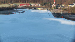 Horní část sjezdovky skiareálu Hlubočky