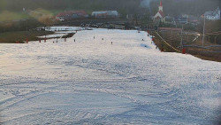 Horní část sjezdovky skiareálu Hlubočky