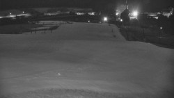 Horní část sjezdovky skiareálu Hlubočky