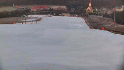 Horní část sjezdovky skiareálu Hlubočky