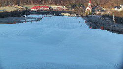 Horní část sjezdovky skiareálu Hlubočky