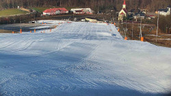 Horní část sjezdovky skiareálu Hlubočky