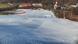 Horní část sjezdovky skiareálu Hlubočky