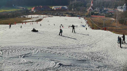Horní část sjezdovky skiareálu Hlubočky