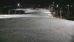 Horní část sjezdovky skiareálu Hlubočky