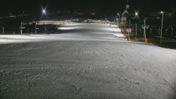 Horní část sjezdovky skiareálu Hlubočky