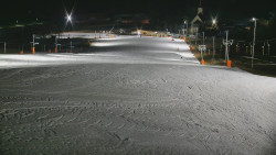 Horní část sjezdovky skiareálu Hlubočky