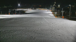 Horní část sjezdovky skiareálu Hlubočky