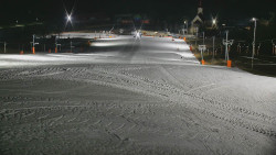 Horní část sjezdovky skiareálu Hlubočky