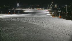 Horní část sjezdovky skiareálu Hlubočky