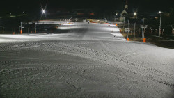 Horní část sjezdovky skiareálu Hlubočky