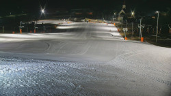 Horní část sjezdovky skiareálu Hlubočky