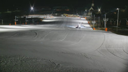 Horní část sjezdovky skiareálu Hlubočky