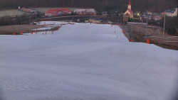 Horní část sjezdovky skiareálu Hlubočky