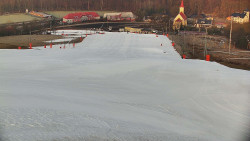 Horní část sjezdovky skiareálu Hlubočky