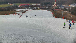 Horní část sjezdovky skiareálu Hlubočky