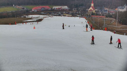 Horní část sjezdovky skiareálu Hlubočky