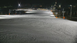 Horní část sjezdovky skiareálu Hlubočky