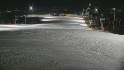 Horní část sjezdovky skiareálu Hlubočky