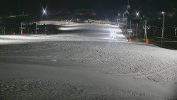 Horní část sjezdovky skiareálu Hlubočky