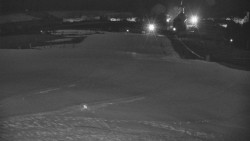 Horní část sjezdovky skiareálu Hlubočky