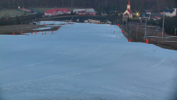 Horní část sjezdovky skiareálu Hlubočky