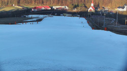 Horní část sjezdovky skiareálu Hlubočky