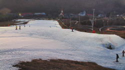 Horní část sjezdovky skiareálu Hlubočky