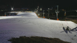 Horní část sjezdovky skiareálu Hlubočky