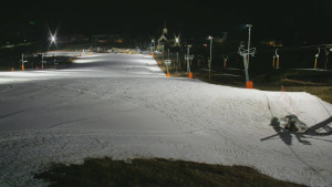 Skiareál Hlubočky - Horní část sjezdovky skiareálu Hlubočky - 2.3.2026 v 18:25 Skiareál Hlubočky - Horní část sjezdovky skiareálu Hlubočky - 2.3.2026 v 18:25