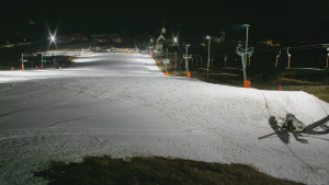 Skiareál Hlubočky - Horní část sjezdovky skiareálu Hlubočky - 2.3.2026 v 18:35 Skiareál Hlubočky - Horní část sjezdovky skiareálu Hlubočky - 2.3.2026 v 18:35