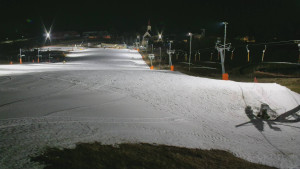 Skiareál Hlubočky - Horní část sjezdovky skiareálu Hlubočky - 2.3.2026 v 18:50 Skiareál Hlubočky - Horní část sjezdovky skiareálu Hlubočky - 2.3.2026 v 18:50