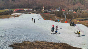 Skiareál Hlubočky - Horní část sjezdovky skiareálu Hlubočky - 3.3.2026 v 10:50 Skiareál Hlubočky - Horní část sjezdovky skiareálu Hlubočky - 3.3.2026 v 10:50
