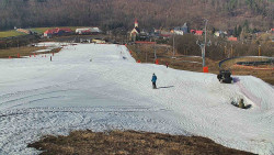 Horní část sjezdovky skiareálu Hlubočky