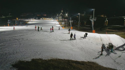 Horní část sjezdovky skiareálu Hlubočky