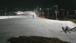 Horní část sjezdovky skiareálu Hlubočky