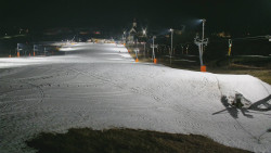 Horní část sjezdovky skiareálu Hlubočky