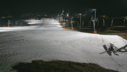 Horní část sjezdovky skiareálu Hlubočky