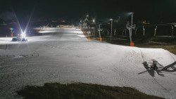 Horní část sjezdovky skiareálu Hlubočky