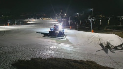 Horní část sjezdovky skiareálu Hlubočky