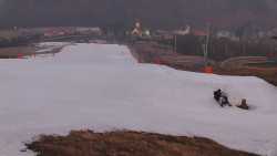 Horní část sjezdovky skiareálu Hlubočky