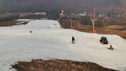 Horní část sjezdovky skiareálu Hlubočky