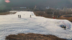 Horní část sjezdovky skiareálu Hlubočky