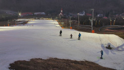 Horní část sjezdovky skiareálu Hlubočky