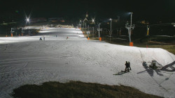 Horní část sjezdovky skiareálu Hlubočky