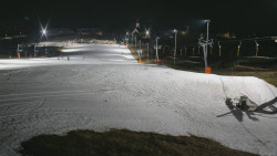 Horní část sjezdovky skiareálu Hlubočky