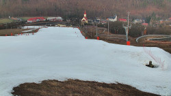 Horní část sjezdovky skiareálu Hlubočky