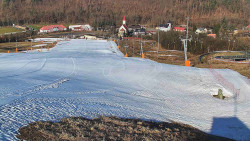 Horní část sjezdovky skiareálu Hlubočky