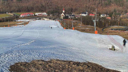 Horní část sjezdovky skiareálu Hlubočky